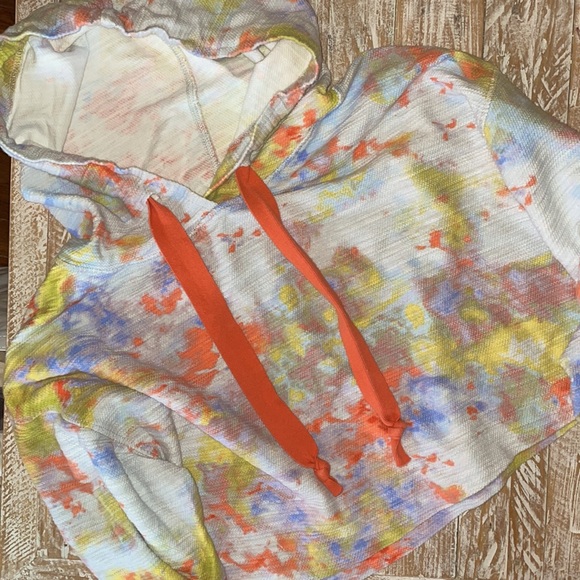 Free People Thinkin About You Tie Dye Hoodie~XS on tag, more like oversized med - Picture 10 of 12